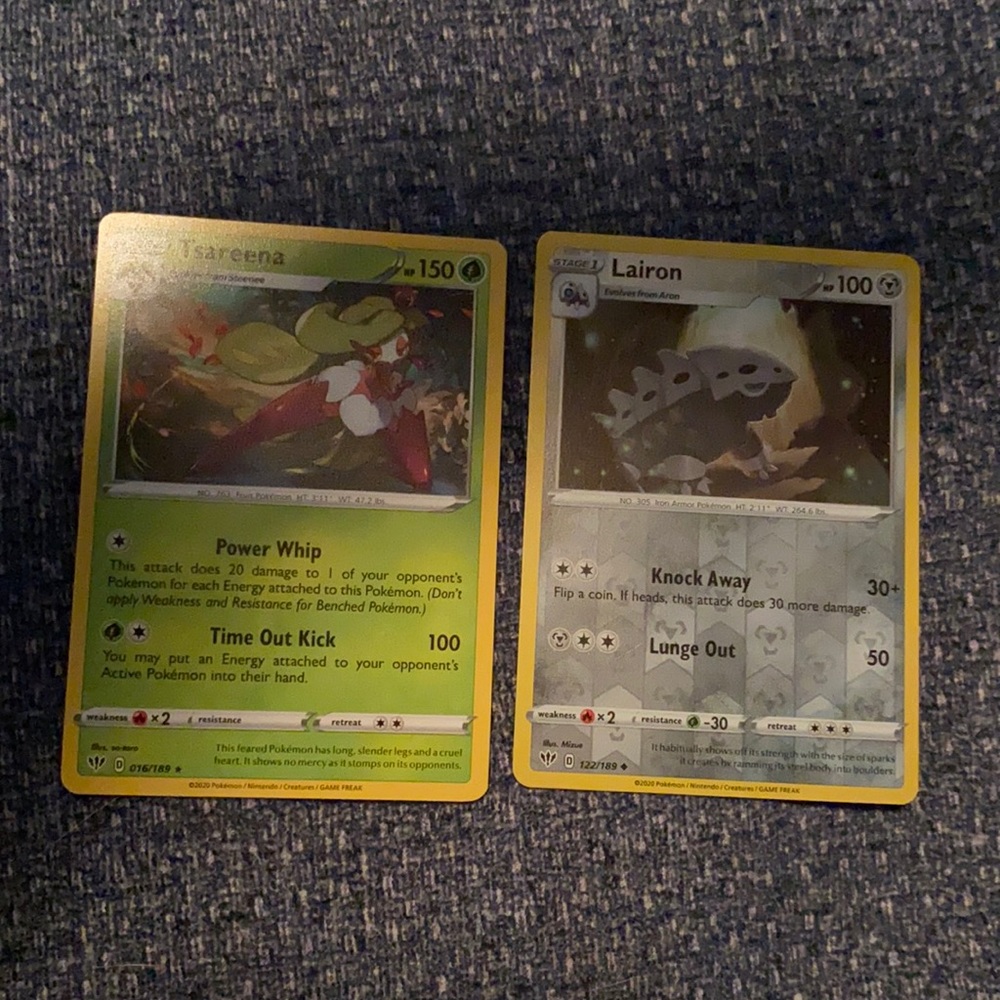 Two Pokémon Cards